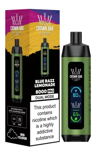 al fakher pro dual mode 8000 puffs blue razz lemonade