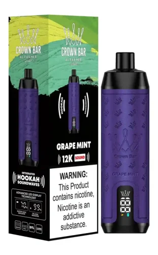 crown-bar-al-fakher-12000-puffs-disposable-vape-grape-mint