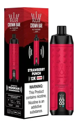 crown-bar-al-fakher-12000-puffs-disposable-vape-strawberry-punch