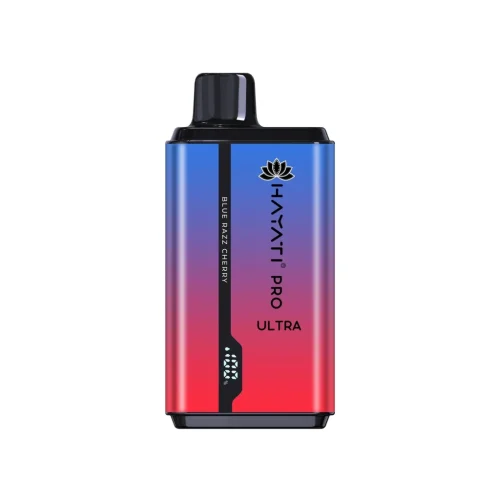 hayati pro ultra 15000 puffs disposable vape mtx-0043 blue razz cherry