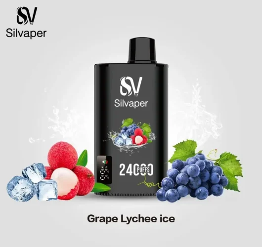 silvaper-24000-puffs-disposable-vape-grape-lychee-ice