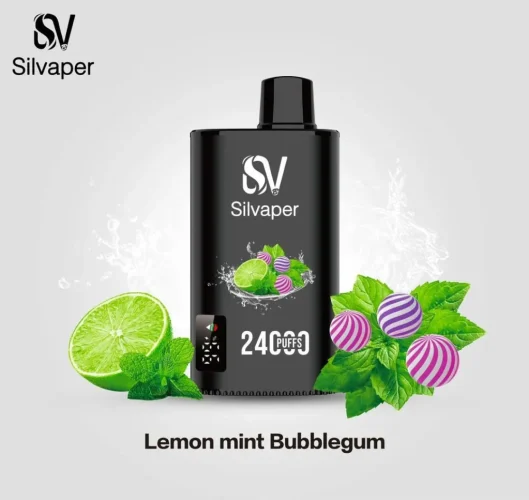 silvaper-24000-puffs-disposable-vape-lemon-mint-bubblegum