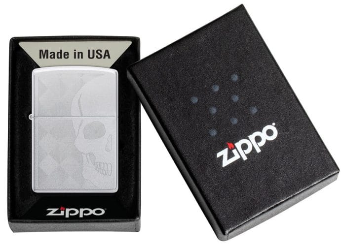 Skull Design Zippo Lighter2